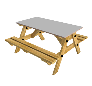 Sticker graphic representing EYFS Picnic Table